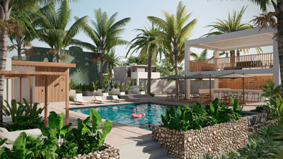 CABANA VILLAS MONTERRICO VILLA DE 3 HABITACIONES